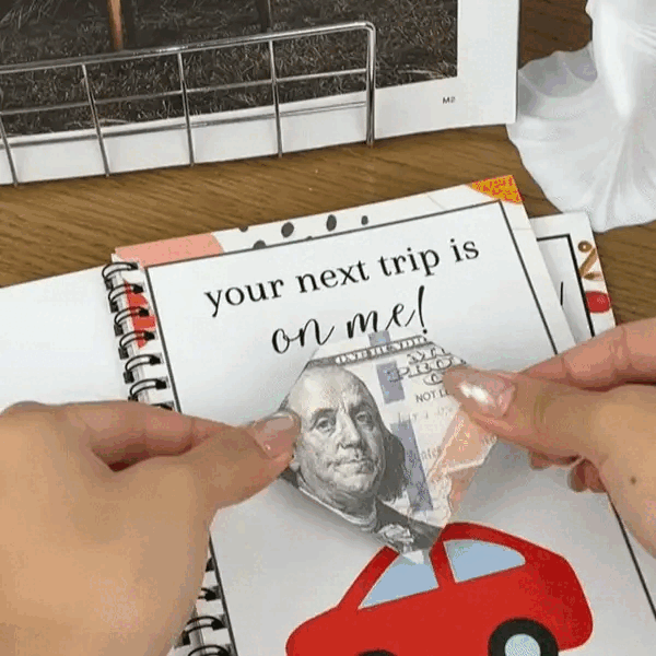 🔥 Last Day 50% OFF 🔥 Christmas Gift Card Book – 12 Gift Card Pages & Personal Message Holder (B)